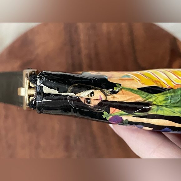 Henri Bendel Black and Multicolor Fashion Illustration Clutch - Picture 5 of 15